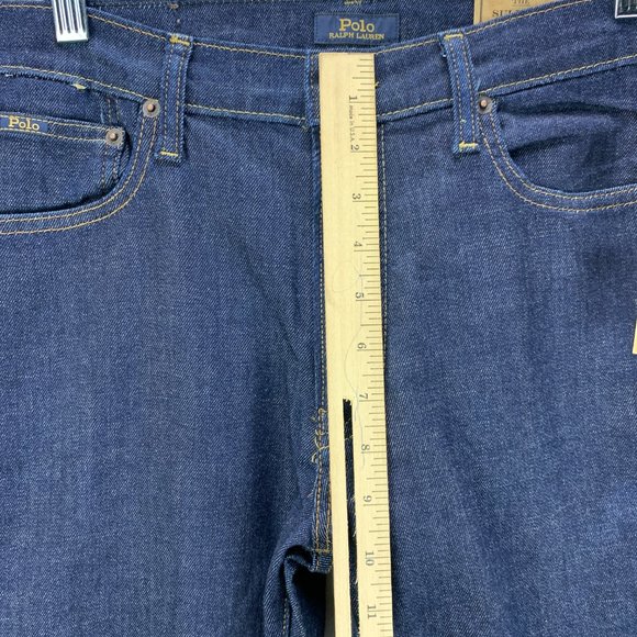 **SOLD**Polo Ralph Lauren Jeans Boys 18-20 Blue Sullivan Slim Dark Wash Stretch - Picture 9 of 15